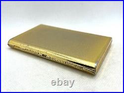 Auth Vintage YVES SAINT LAURENT YSL Logo Cigarette Holder Case Gold Red Black