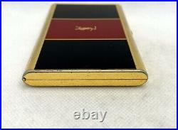 Auth Vintage YVES SAINT LAURENT YSL Logo Cigarette Holder Case Gold Red Black