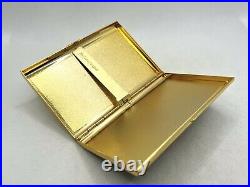 Auth Vintage YVES SAINT LAURENT YSL Logo Cigarette Holder Case Gold Red Black