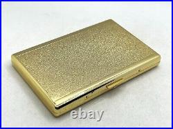 Auth Vintage YVES SAINT LAURENT YSL Logo Cigarette Holder Case Gold and Red