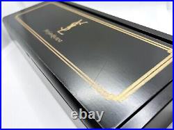 Auth Vintage Yves Saint Laurent YSL Wood Cigarette Accessory Case Box Holder Blk