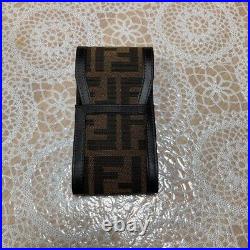 Authentic Fendi Vintage Zucca FF Logo Cigarette Case Deadstock