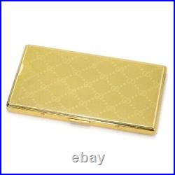 Authentic Gucci Vintage GG Monogram Cigarette Case Gold