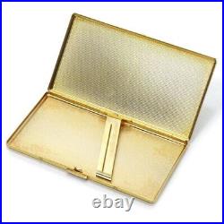 Authentic Gucci Vintage GG Monogram Cigarette Case Gold