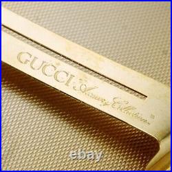 Authentic Gucci Vintage GG Monogram Cigarette Case Gold