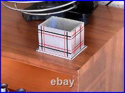 Bauhaus Art Deco Machine Age Aluminum Geometric Suprematism Cigarette Box Vtg