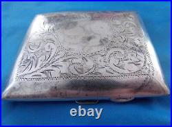 Beautiful Vintage A. O & Co London Silver Plated Cigarette Case Epns