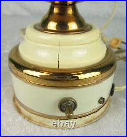 Brass Globe Cigarette Holder Stash Box Lighted Vintage Mid Century Modern