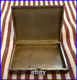 CPLA Vintage 1950's Metal Portable Cigarette Case / Box