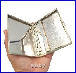 Cigarette Case Box Holder Fine Silver 800 Vintage Years' 40 Made in Italy