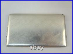 Elgin American Vintage Sterling Silver 5-3/16 x 3 Clamshell Cigarette Case