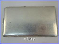 Elgin American Vintage Sterling Silver 5-3/16 x 3 Clamshell Cigarette Case