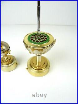 Fantastic MID Century Vintage Set Of Globe Lighter Cigarette Dispenser Music Box