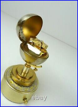 Fantastic MID Century Vintage Set Of Globe Lighter Cigarette Dispenser Music Box