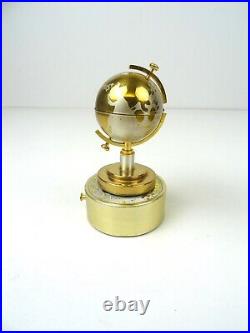 Fantastic MID Century Vintage Set Of Globe Lighter Cigarette Dispenser Music Box