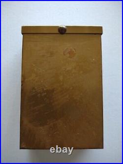 Gold Tone Cigarette Case Vintage Stunning Detail Inside! Gorgeous