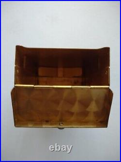 Gold Tone Cigarette Case Vintage Stunning Detail Inside! Gorgeous