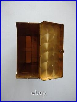 Gold Tone Cigarette Case Vintage Stunning Detail Inside! Gorgeous