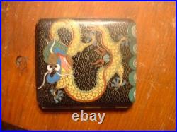 Gorgeous Vintage Chinese Cloisonne Cigarette Holder with Dragon Motif