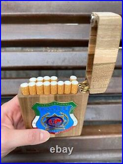 IPA INTERNATIONAL POLICE Italian Section wooden cigarette case vintage