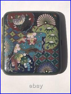 Japanese Cloisonné Vintage Cigarette Case