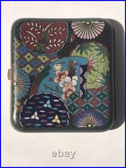 Japanese Cloisonné Vintage Cigarette Case