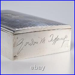 La Pierre Sterling Silver Cigarette Cigar Box Humidor 6 X 3 1945 Vintage