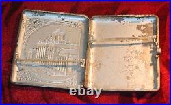 Lenin Library Cigarette Case Vintage Holder Soviet USSR about 50's