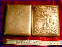 Lenin Library Cigarette Case Vintage Holder Soviet USSR about 50's