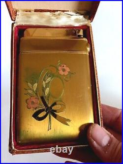 Lighter Rare Vintage Combination Marathon Mara King Gold Plated/Cigarette Case