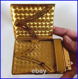 Lighter Rare Vintage Combination Marathon Mara King Gold Plated/Cigarette Case