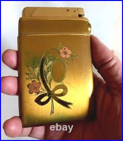 Lighter Rare Vintage Combination Marathon Mara King Gold Plated/Cigarette Case