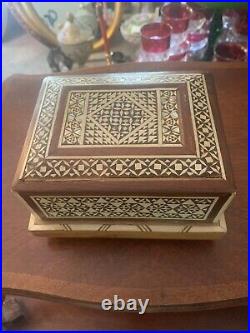 Moroccan Cigarette Boxes Musical Lot Of (2)