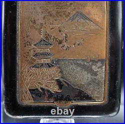 OLD Vintage cigarette case and lighter Asian Chinese Japanese NEW LIGHT EP25110