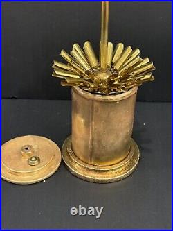 RARE Old Vtg 1940's HOWES Brass Plate Cigarette Holder