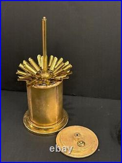 RARE Old Vtg 1940's HOWES Brass Plate Cigarette Holder