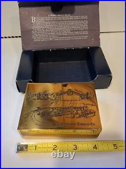 RARE RJR Reynolds Brass Cigarette Box Case Vintage