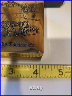 RARE RJR Reynolds Brass Cigarette Box Case Vintage