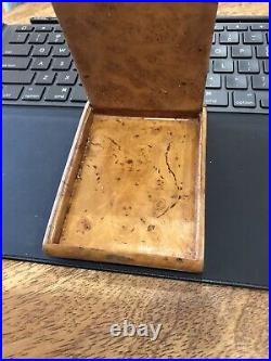 RARE VINTAGE Burl Wood Cigarette Case Made in USSR Russia