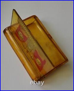 RARE Vintage Art USSR made prison NKVD cigarette case Lenin Stalin, 1937-1946