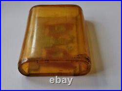 RARE Vintage Art USSR made prison NKVD cigarette case Lenin Stalin, 1937-1946