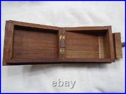 Rare Vintage Carved Wooden Cigarette Box / Case, Antique cigarette dispenser 70s