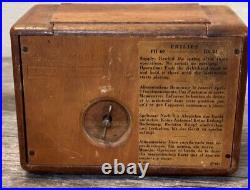 Rare Vtg Philips Relatiegeschenk Wooden Cigarettes Music Box Jolly Good Fellow