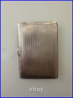 Sterling Silver Vintage Cigarette Case