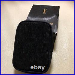 Unused Authentic Yves Saint Laurent Vintage Cigarette Case Black Deadstock