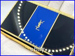 Unused Vintage YVES SAINT LAURENT YSL Logo Cigarette Holder Case Blue Box & Tag