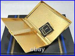 Unused Vintage YVES SAINT LAURENT YSL Logo Cigarette Holder Case Blue Box & Tag