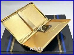 Unused Vintage YVES SAINT LAURENT YSL Logo Cigarette Holder Case Blue Box & Tag