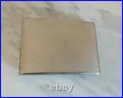 VINTAGE, ANTIQUE 1950 SILVER & ENAMEL, GERMAN CIGARETTE CASE 4 x 3. 3952/21