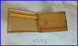 VINTAGE, ANTIQUE 1950 SILVER & ENAMEL, GERMAN CIGARETTE CASE 4 x 3. 3952/21